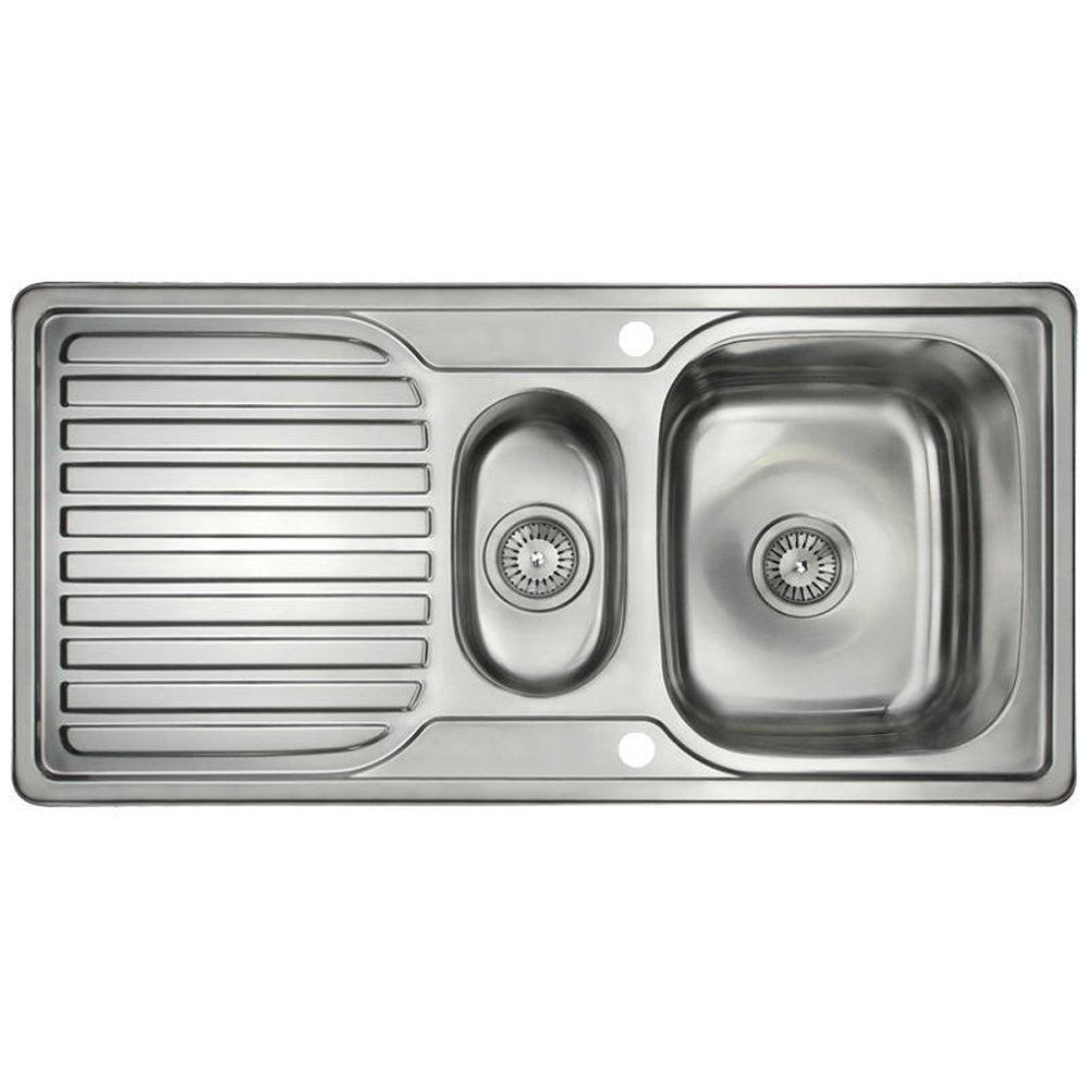 Astini Velia 1.5 Bowl Brushed Stainless Steel Kitchen Sink & Waste AS1360