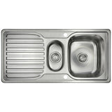 Astini Velia 1.5 Bowl Brushed Stainless Steel Kitchen Sink & Waste AS1360