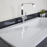 Astini Desire 100 1.0 Bowl Gloss White Ceramic Kitchen Sink, Waste & 5E Tap
