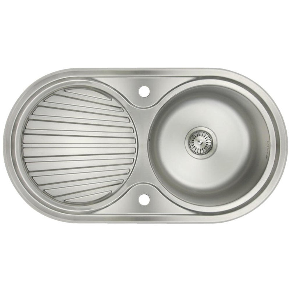 Astini Zerox 1.0 Bowl Brushed Stainless Steel Kitchen Sink & Waste AS5317