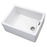 Astini Belfast 100 1.0 Bowl White Ceramic Kitchen Sink, Drainer & Strainer Waste