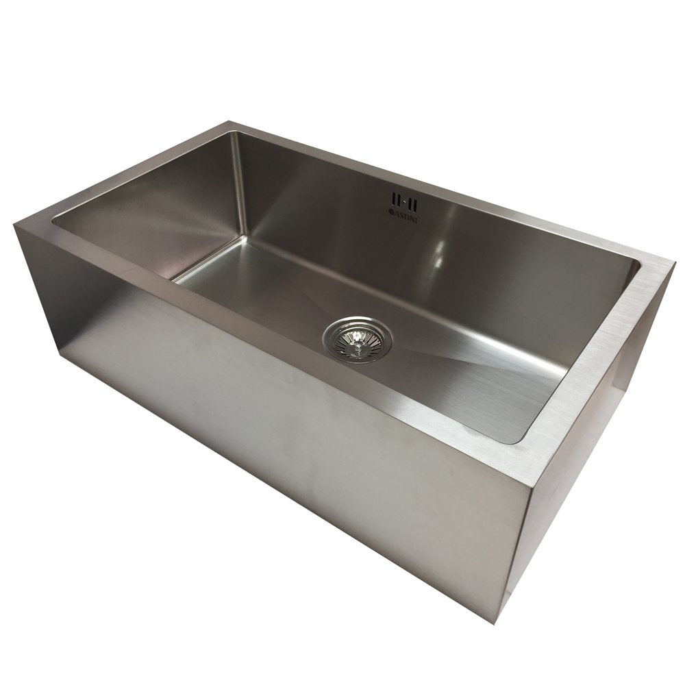 Astini Belfast 800 1.0 Bowl Brushed Stainless Steel Butler Kitchen Sink & Waste