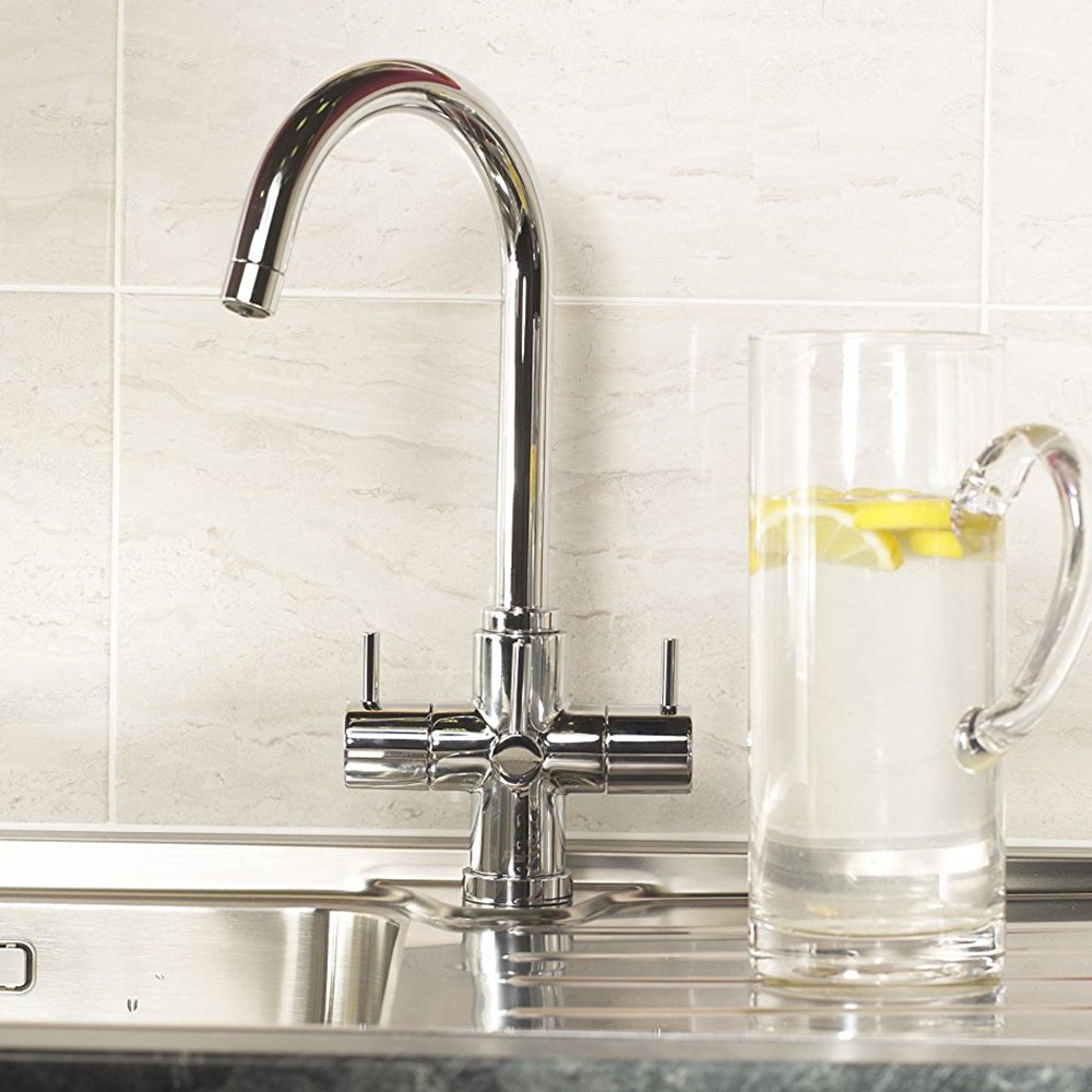 Astini Torlan Chrome 3 Way Ambient & Water Filter Kitchen Sink Mixer Tap