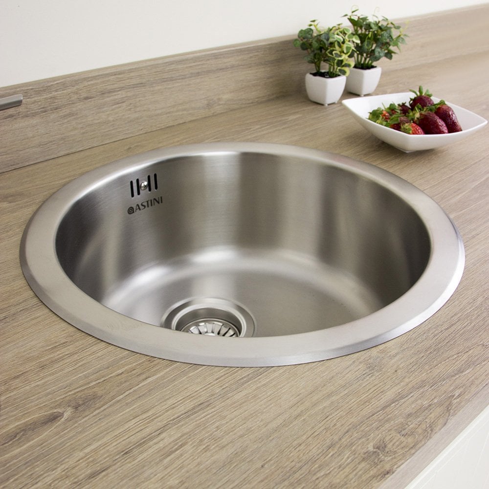 Astini Supra 1.0 Bowl Brushed Stainless Steel Kitchen Sink & Waste AS5218
