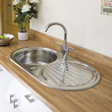 Astini Zerox 1.0 Bowl Brushed Stainless Steel Kitchen Sink & Tap