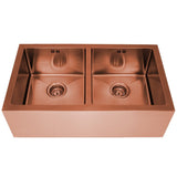 Astini Belfast 800 2.0 Bowl Copper Brushed Stainless Steel Kitchen Sink & Waste