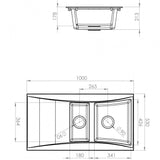 Astini Xeron 1.5 Bowl SMC Synthetic Reversible Kitchen Sink & Waste