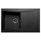 Astini Xeron 1.0 Bowl Black SMC Synthetic Reversible Kitchen Sink, Waste & Tap XERON100BLACK+5ECB