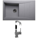 Astini Xeron 1.0 Bowl SMC Synthetic Reversible Kitchen Sink with Waste & Tap