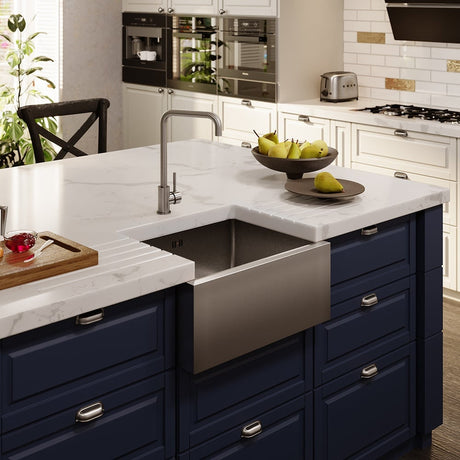 Astini Belfast 600 1.0 Bowl Brushed Stainless Steel Kitchen Sink & Waste