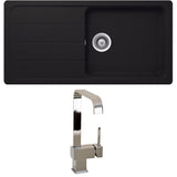 Astini Elmo 100L 1.0 Bowl Granite Reversible Kitchen Sink & 5E Tap