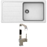 Astini Elmo 100L 1.0 Bowl Granite Reversible Kitchen Sink & 5E Tap