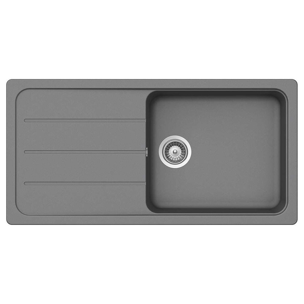 Astini Elmo 100L 1.0 Bowl Granite Reversible Kitchen Sink & 5E Tap