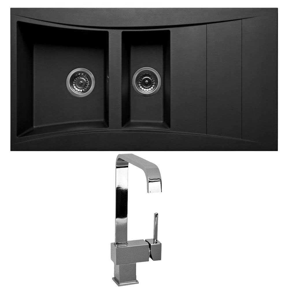 Astini Xeron 1.5 Bowl SMC Synthetic Reversible Kitchen Sink with Waste & Tap