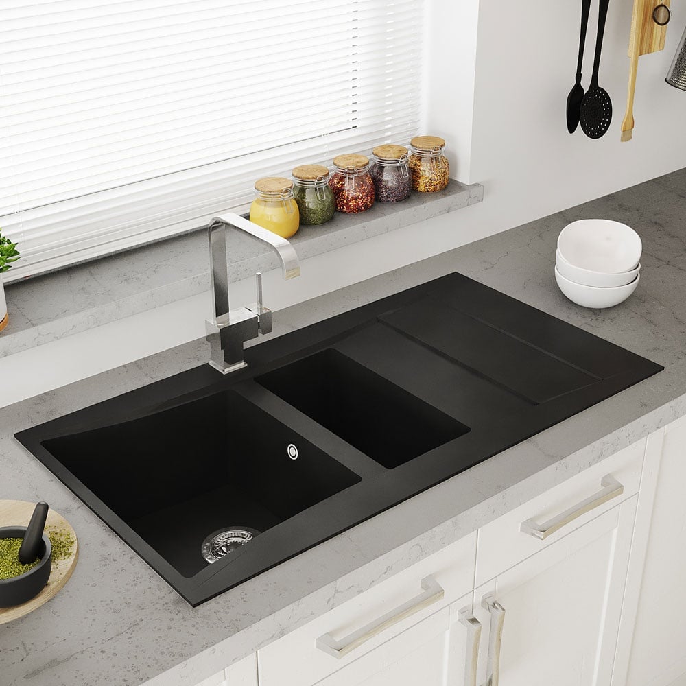 Astini Xeron 1.5 Bowl SMC Synthetic Reversible Kitchen Sink with Waste & Tap