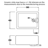 Astini Belfast 100 1.0 Bowl White Ceramic Kitchen Sink, Drainer & Strainer Waste
