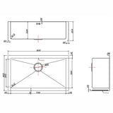 Astini Belfast 800 1.0 Bowl Brushed Stainless Steel Butler Kitchen Sink & Waste