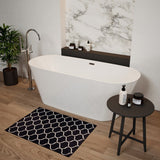Astini Indigo Double Ended Freestanding 1500x700mm Bath Tub & Waste
