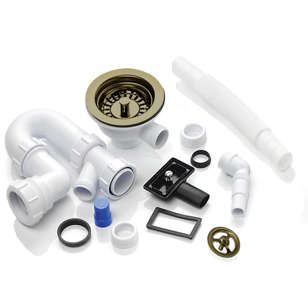Astini RAK Rangemaster 1.0 Bowl Waste & Plumbing Kit with Overflow for Kitchen Sinks