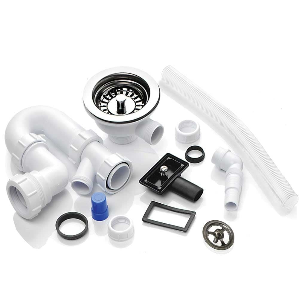 Astini RAK Rangemaster 1.0 Bowl Waste & Plumbing Kit with Overflow for Kitchen Sinks