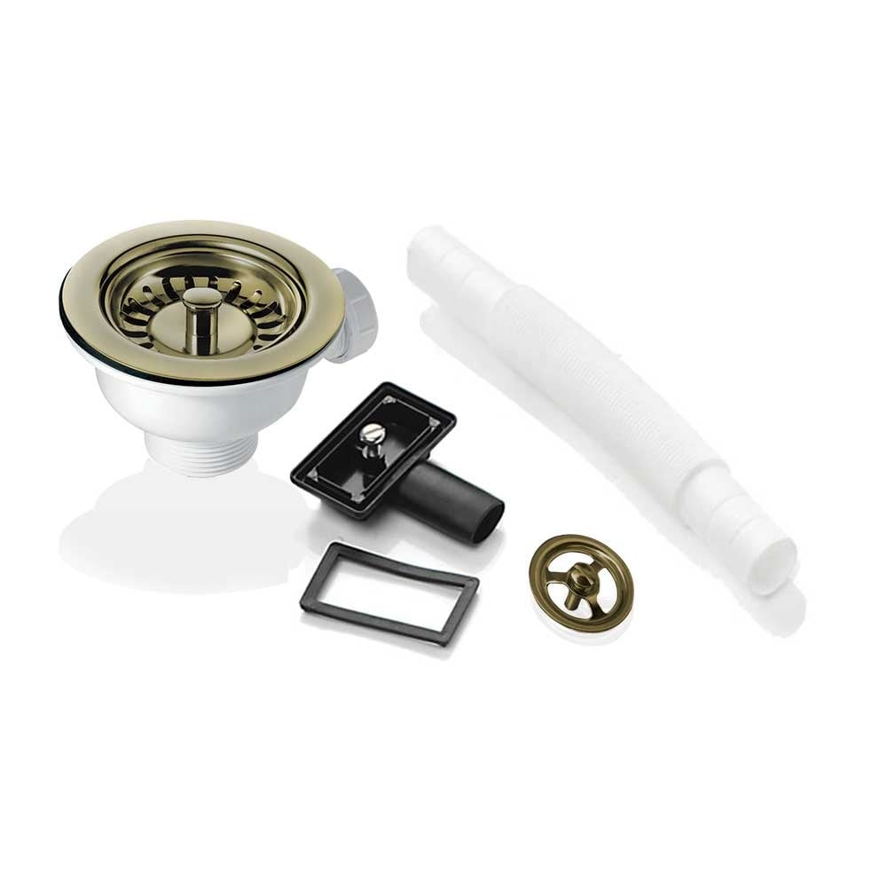 90mm Waste & Overflow Strainer for Astini RAK Rangemaster Ceramic Sink