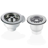 90 & 65mm Basket Strainer Waste for Astini, RAK, Rangemaster Ceramic Sink XK186+MBSWSS85-90