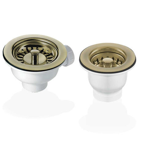 90 & 65mm Basket Strainer Waste for Astini, RAK, Rangemaster Ceramic Sink XK186+MBSWSS85-90