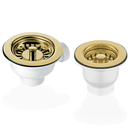 90 & 65mm Basket Strainer Waste for Astini, RAK, Rangemaster Ceramic Sink XK186+MBSWSS85-90