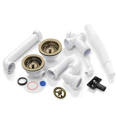 Astini RAK Rangemaster 1.5 Bowl Waste, Overflow & Plumbing Kit for Kitchen Sinks