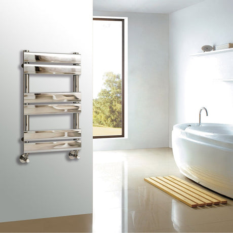 Astini Queenstown 650x400mm Chrome 150W Designer Heated Towel Rail TIS2070