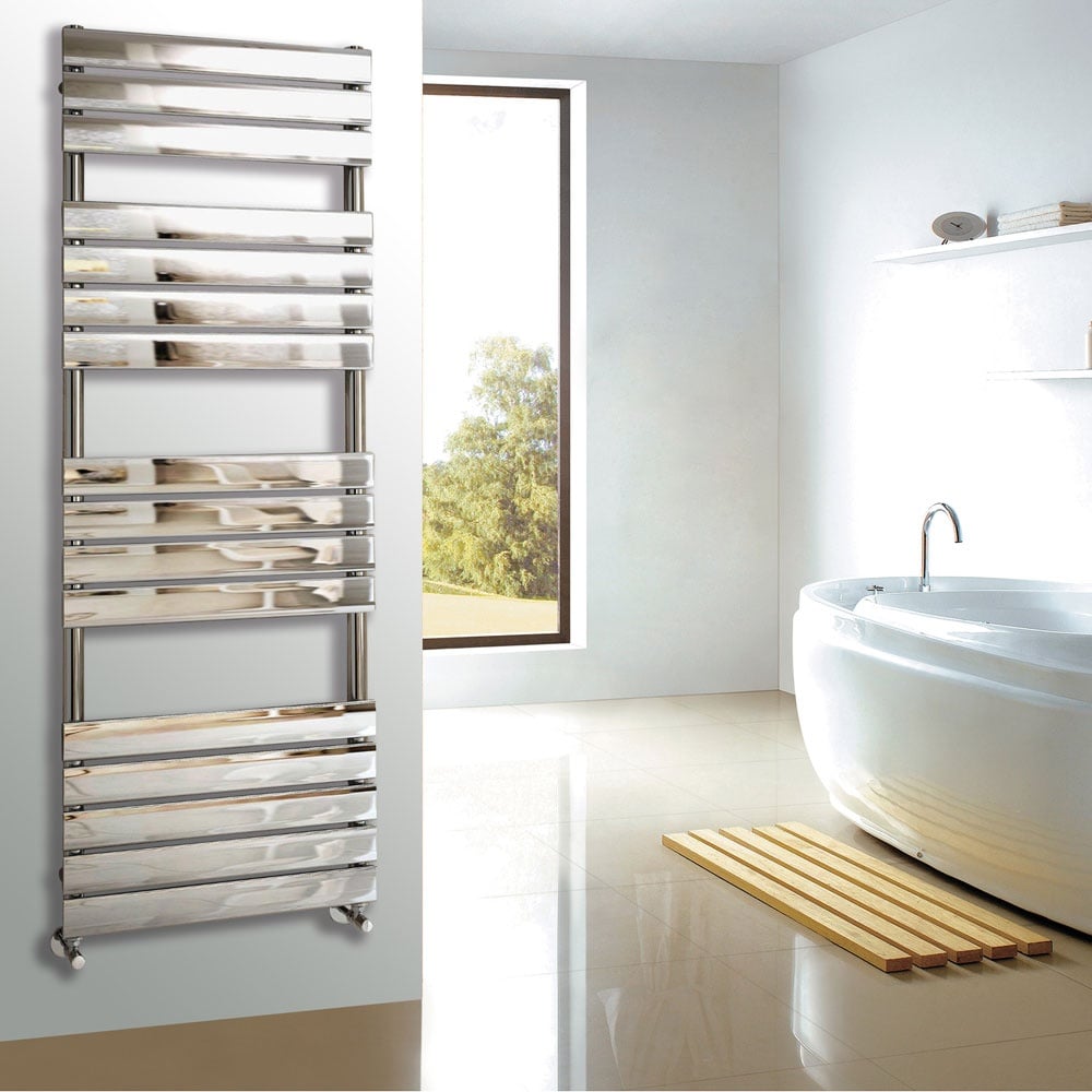 Astini Queenstown 1600x600mm Chrome 650W Designer Heated Towel Rail TIS2078