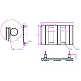 Astini Queenstown 650x400mm White 250W Designer Radiator Heated Towel Rail TIS2079