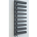 Astini Lyttelton Offset 800x1200mm Grey 750W Designer Heated Towel Rail TIS2140