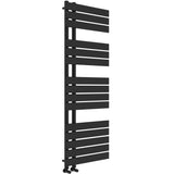 Astini Wellington 1380x500mm Black 700W Designer Heated Towel Rail TIS2143
