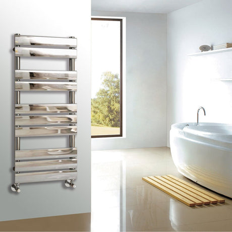 Astini Queenstown 1000x450mm Chrome 300W Designer Heated Towel Rail TIS2072