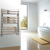 Astini Queenstown 800x600mm Chrome 350W Designer Heated Towel Rail TIS2075