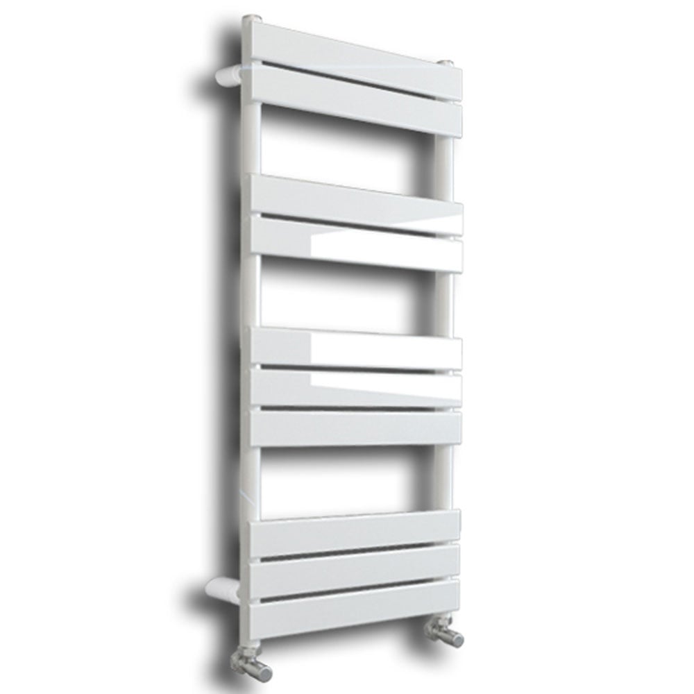 Astini Queenstown 1000x450mm White 300W Designer Heated Towel Rail TIS2081