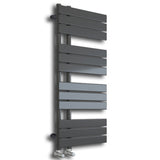Astini Wellington 1126x500mm Grey 600W Designer Heated Towel Rail TIS2098