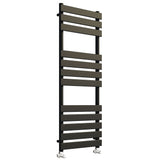 Astini Queenstown 1200x450mm Orca Black 600W Designer Radiator Heated Towel Rail TIS2133