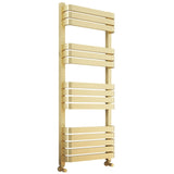 Astini Auckland 1200x500mm Brushed Brass 600W Ladder Heated Towel Rail TIS2145