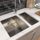 Astini Serena 1.5 Bowl Stainless Steel Undermount Kitchen Sink & Waste 4020+4034