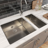 Astini Serena 1.5 Bowl Stainless Steel Undermount Kitchen Sink & Waste 4020+4040