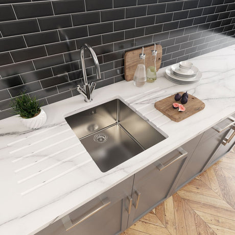 Astini Serena 1.0 Bowl Stainless Steel Undermount Kitchen Sink & Waste 4034