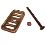 Astini, RAK, Rangemaster, Caple Square Ceramic Sink Overflow Cover Plate Collection