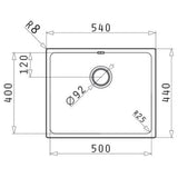 Astini Scuti 1.0 Large Bowl SMC Synthetic Inset/Undermount Kitchen Sink