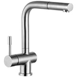 Astini Abele Brushed Stainless Steel Pullout Rinser Kitchen Sink Mixer Tap HK67