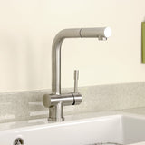 Astini Abele Brushed Stainless Steel Pullout Rinser Kitchen Sink Mixer Tap HK67