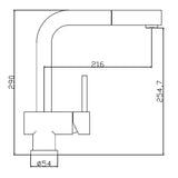 Astini Abele Brushed Stainless Steel Pullout Rinser Kitchen Sink Mixer Tap HK67
