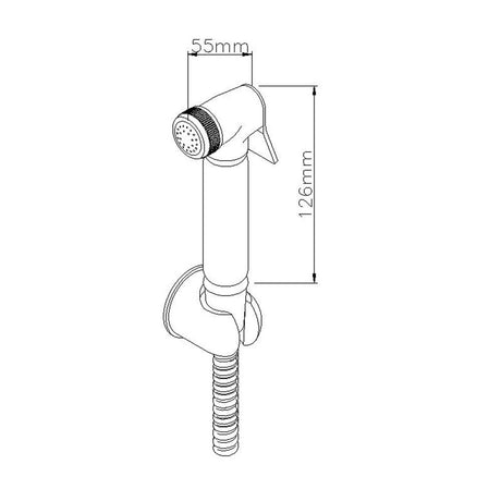 Astini Chrome Round Douche Kit