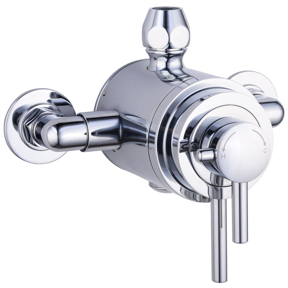 Astini Conwy Chrome Exposed Concentric Thermostatic Mixer Valve
